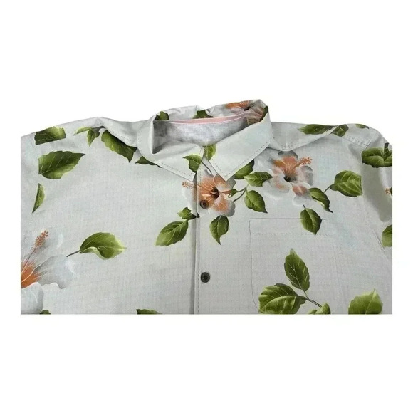 Tommy Bahama 100% Silk Hawaiian Camp Shirt Floral Men’s Size XLX - Picture 10 of 13